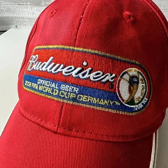 FIFA WORLD CUP HAT SOCCER BASEBALL CAP BUDWEISER OFFICIAL BEER 2006 - Picture 3 of 7